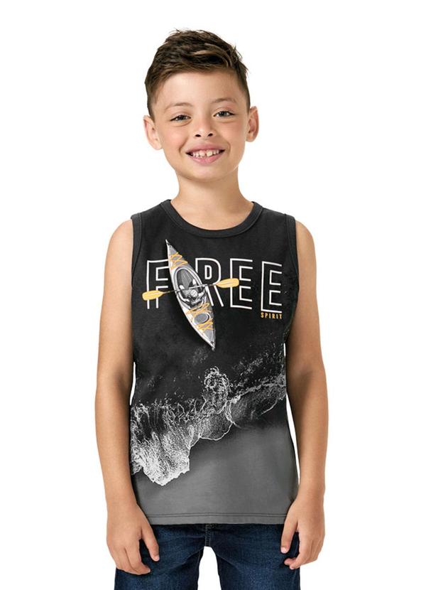Kyly - Regata Infantil Menino Praia Kyly Cinza