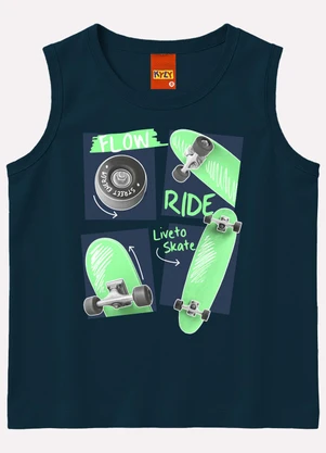 Kyly - Regata Infantil Menino Skate Azul - KYLY