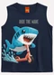Kyly - Regata Infantil Menino Tubarão Amarelo - variação: Azul