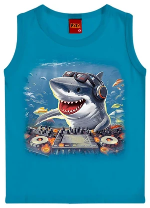 Kyly - Regata Infantil Menino Tubarão Azul - KYLY