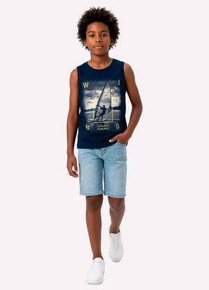 Kyly - Regata Infantil Menino Windsurf Azul - KYLY