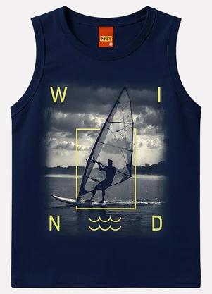 Kyly - Regata Infantil Menino Windsurf Azul - KYLY
