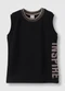 Carinhoso - Regata Inspire em Malha Off White - variação: Preto
