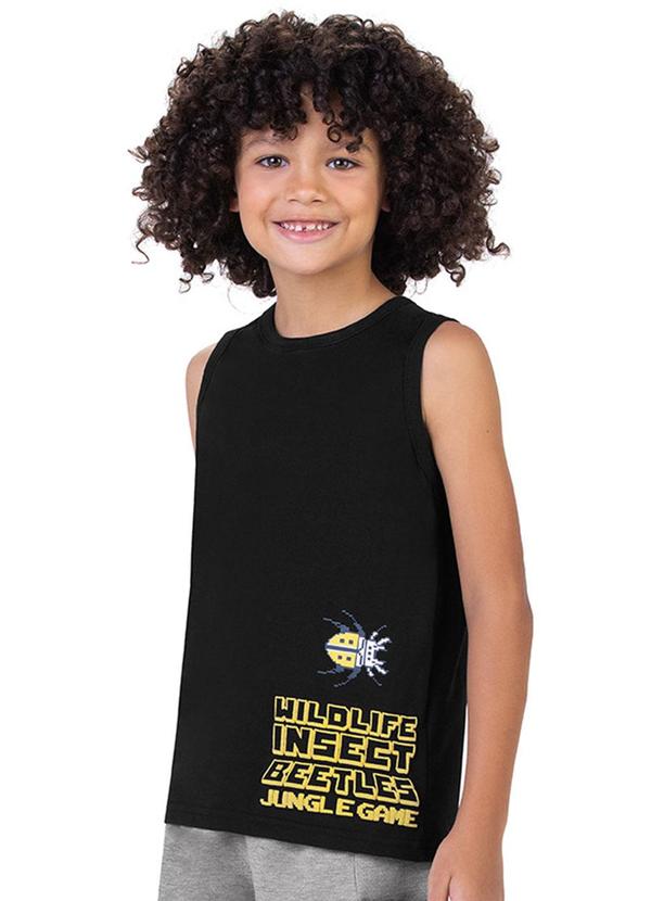 Alenice - Regata Jungle Game Menino Preto