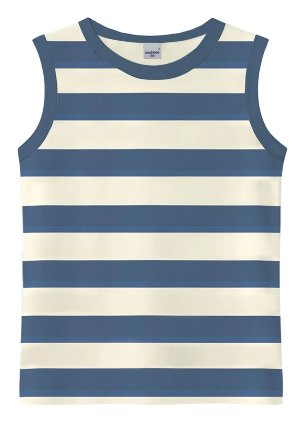 Malwee Kids - Regata Listrada em Malha Azul Marinho 3