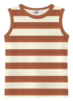 Malwee Kids - Regata Listrada em Malha Vermelho - MALWEE KIDS