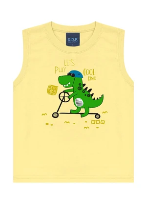 Ddk - Regata Machão Infantil Dino Let¿S Play  Amarelo - DDK