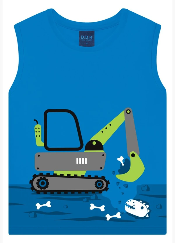 Ddk - Regata Machão Infantil Menino Azul