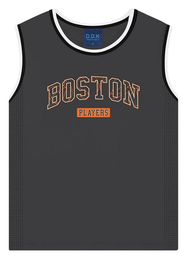 Ddk - Regata Machão Infantil Menino Cinza