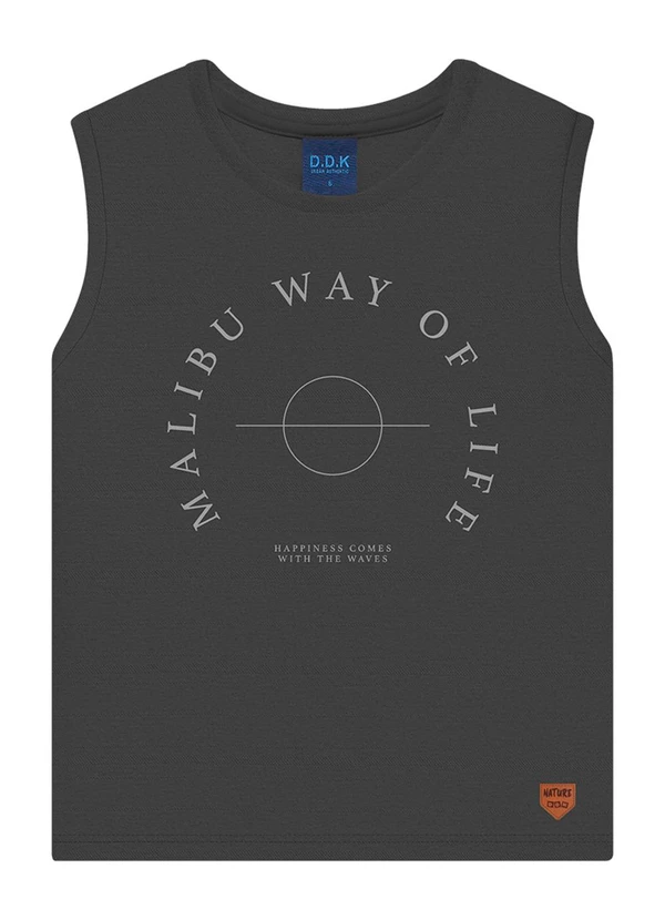 Ddk - Regata Machão Infantil Menino Cinza