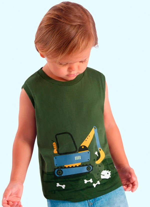 Ddk - Regata Machão Infantil Menino Verde