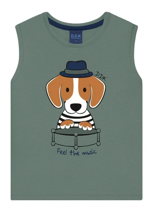 Ddk - Regata Machão Infantil Menino Verde - DDK