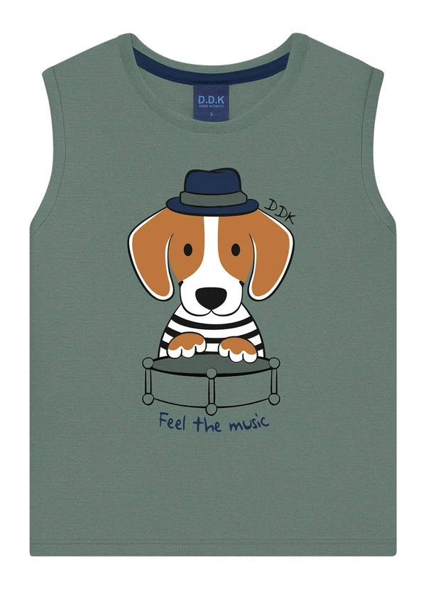 Ddk - Regata Machão Infantil Menino Verde 1