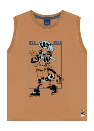 Ddk - Regata Machão Infantil Skate Nyc Cool 1982  Bege - DDK
