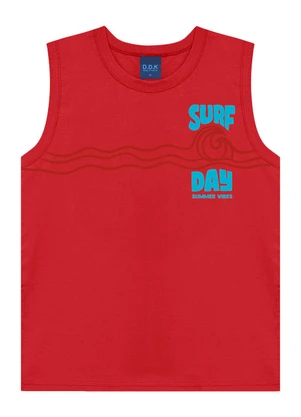 Ddk - Regata Machão Juvenil Surf Day  Vermelho - DDK