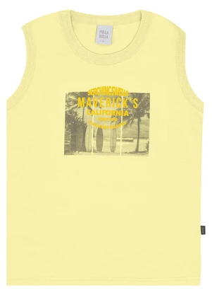 Pulla Bulla - Regata Meia Malha Amarelo - PULLA BULLA