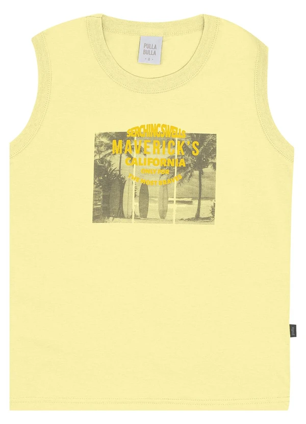 Pulla Bulla - Regata Meia Malha Amarelo 1
