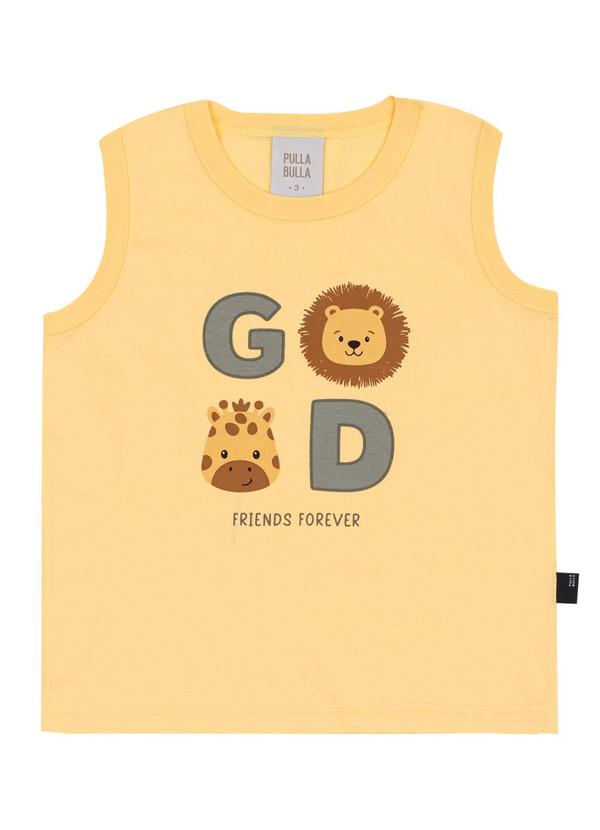 Pulla Bulla - Regata Meia Malha Amarelo
