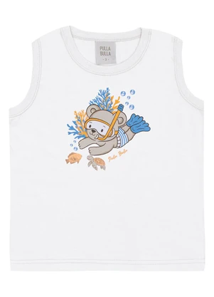 Pulla Bulla - Regata Meia Malha Branco - PULLA BULLA