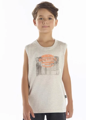 Pulla Bulla - Regata Meia Malha Cinza - PULLA BULLA