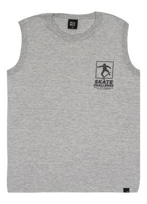 Pulla Bulla - Regata Meia Malha Cinza - PULLA BULLA