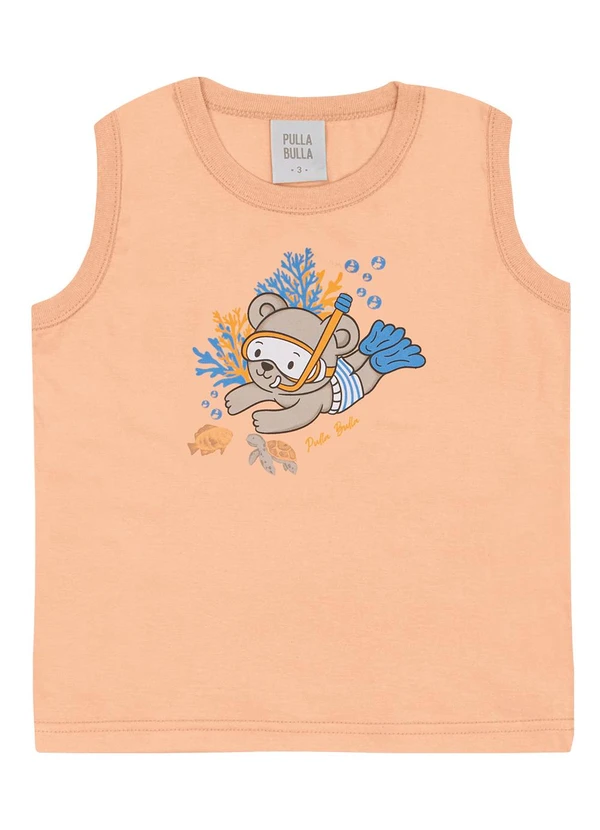 Pulla Bulla - Regata Meia Malha Laranja