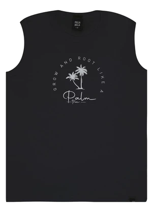 Pulla Bulla - Regata Meia Malha Preto - PULLA BULLA