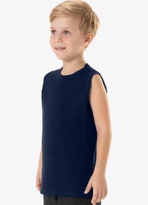 Rovi Kids - Regata Menino em Meia Malha Azul - ROVI KIDS