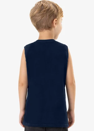 Rovi Kids - Regata Menino em Meia Malha Azul - ROVI KIDS