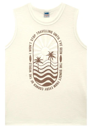 Marlan - Regata Menino em Meia Malha Flamê Bege - MARLAN