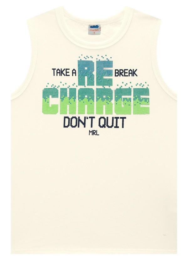 Marlan - Regata Menino em Meia Malha Penteada Bege