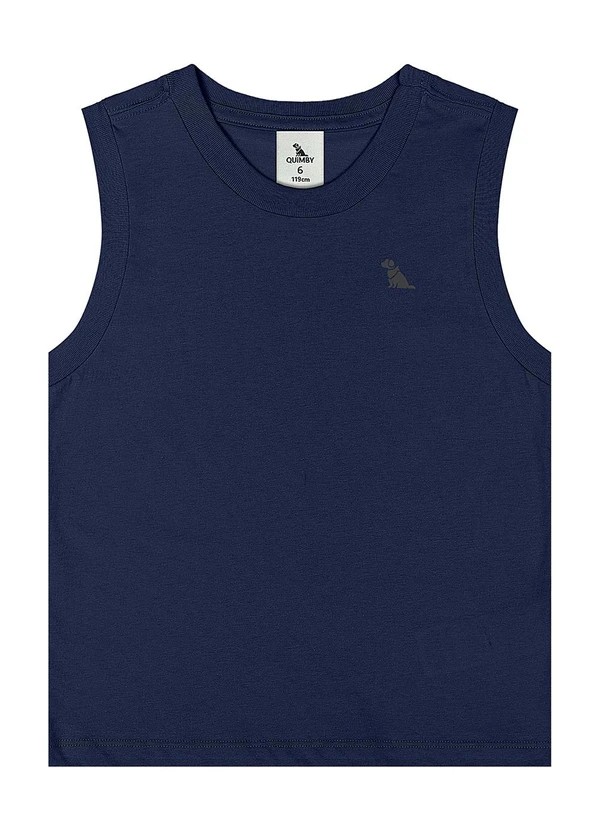 Quimby - Regata Menino Meia Malha Azul