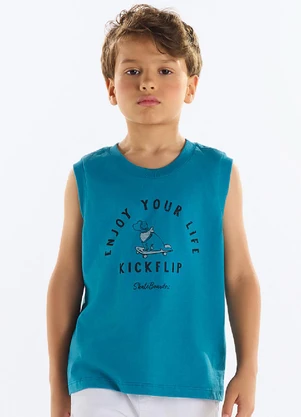 Quimby - Regata Menino Meia Malha Azul - QUIMBY