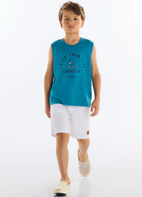 Quimby - Regata Menino Meia Malha Azul 2