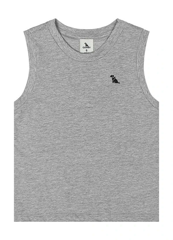 Quimby - Regata Menino Meia Malha Cinza