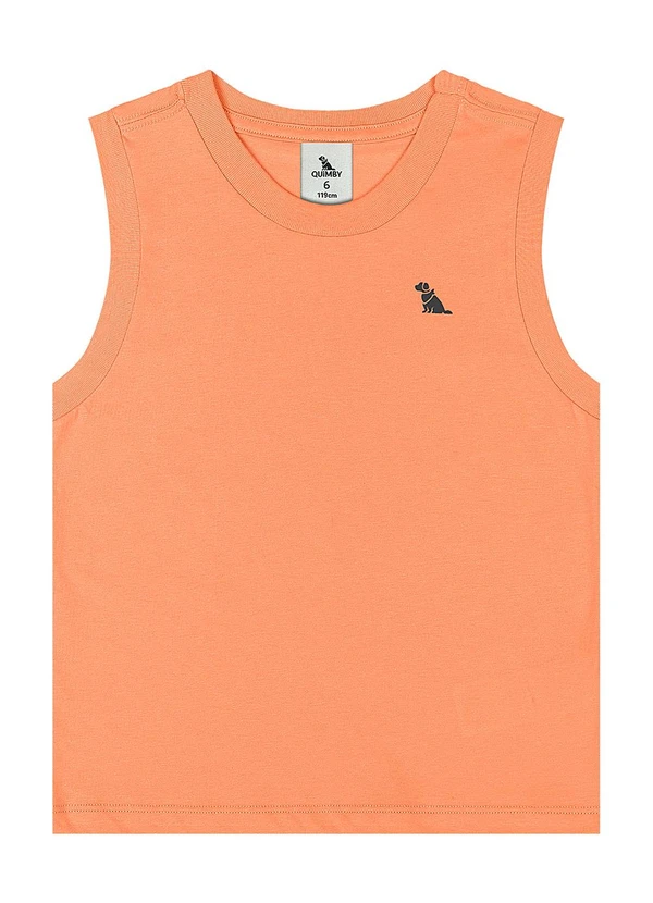 Quimby - Regata Menino Meia Malha Laranja