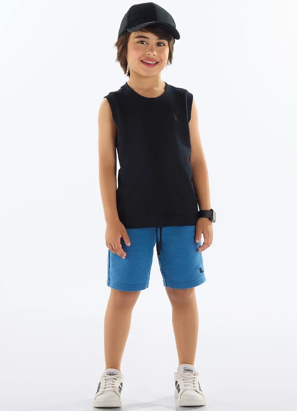 Quimby - Regata Menino Meia Malha Preto 2