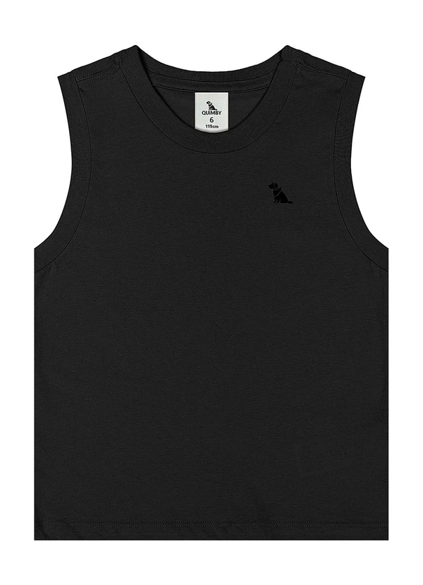 Quimby - Regata Menino Meia Malha Preto 3