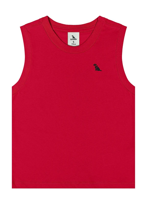 Quimby - Regata Menino Meia Malha Vermelho