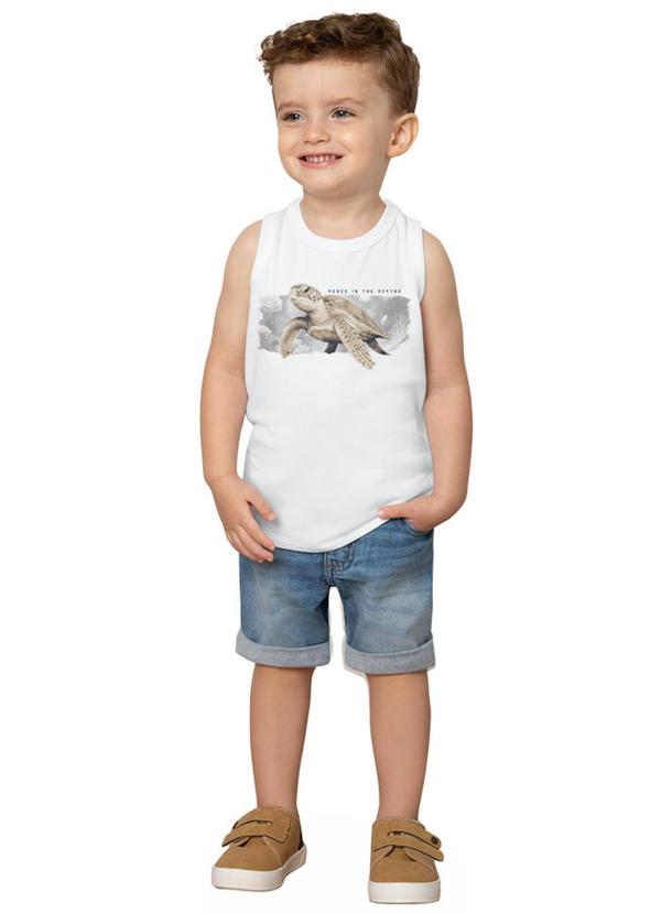 Milon - Regata Menino Tartaruga Branco