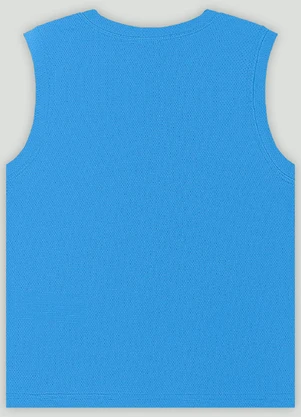 Regata Move Infantil em Malha Dry Fit Quimby Azul - QUIMBY