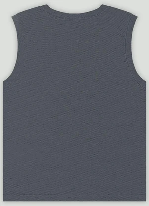Regata Move Infantil em Malha Dry Fit Quimby Cinza - QUIMBY