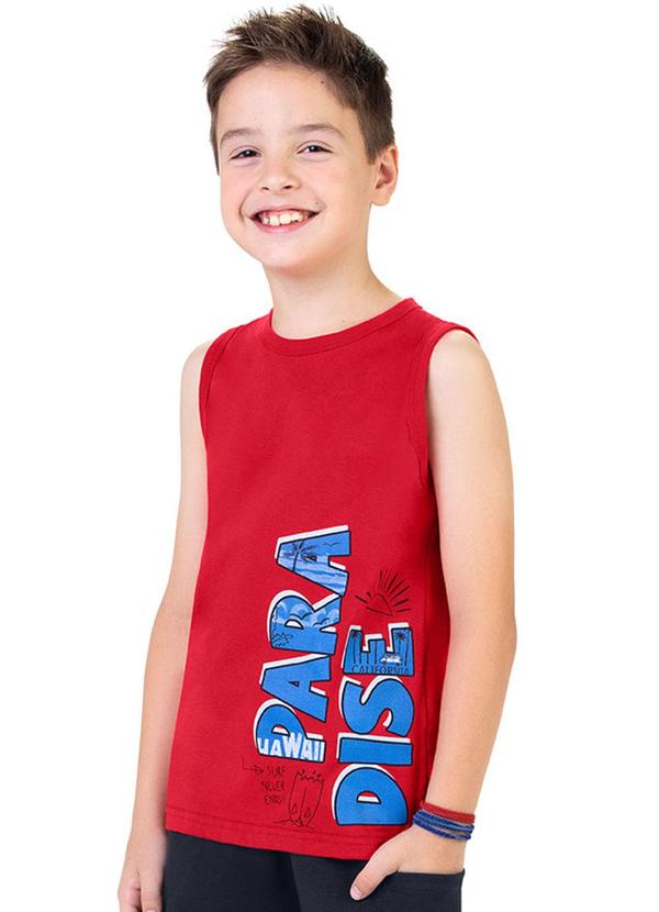 Alenice - Regata Paraíso Tropical Menino Vermelho