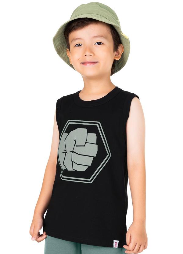 Malwee Kids - Regata Preto Hulk® Menino