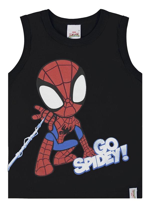 Malwee Kids - Regata Preto Spider-Man® Menino