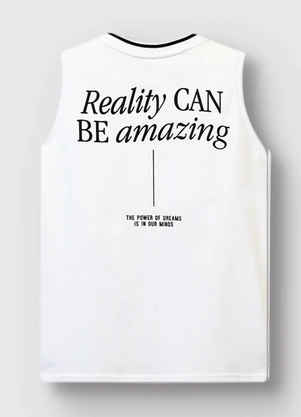Carinhoso - Regata Reality Can Be Amazing Branco - CARINHOSO