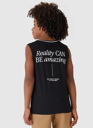 Carinhoso - Regata Reality Can Be Amazing Preto - CARINHOSO