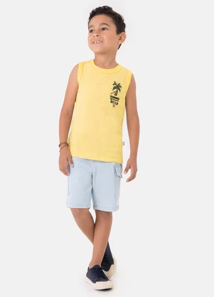Malwee Kids - Regata Tradicional Summer Botonê Amarelo - MALWEE KIDS