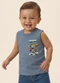 Malwee Kids - Regata Turbo Ligado em Puff Vermelho - variação: Azul Pastel