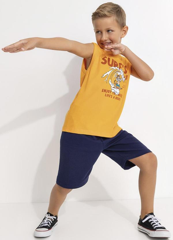 Fakini - Regata Estampada Laranja 5